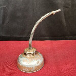 Vintage Tin Thumb Pump Oil Can